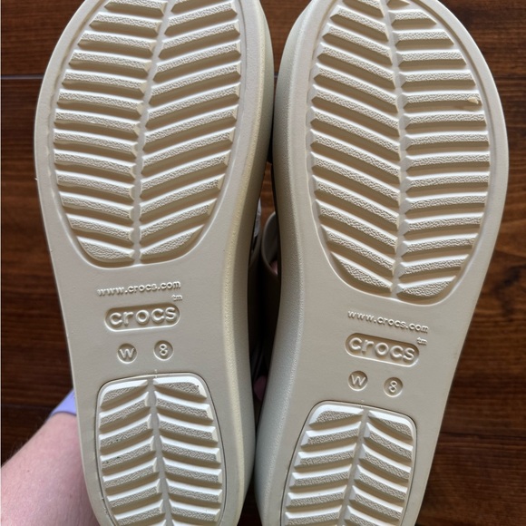 Women's Crocs Brooklyn Low Wedge Sandals - Tan - Picture 6 of 6